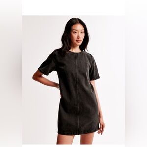 A&F DENIM TEE SHIFT DRESS